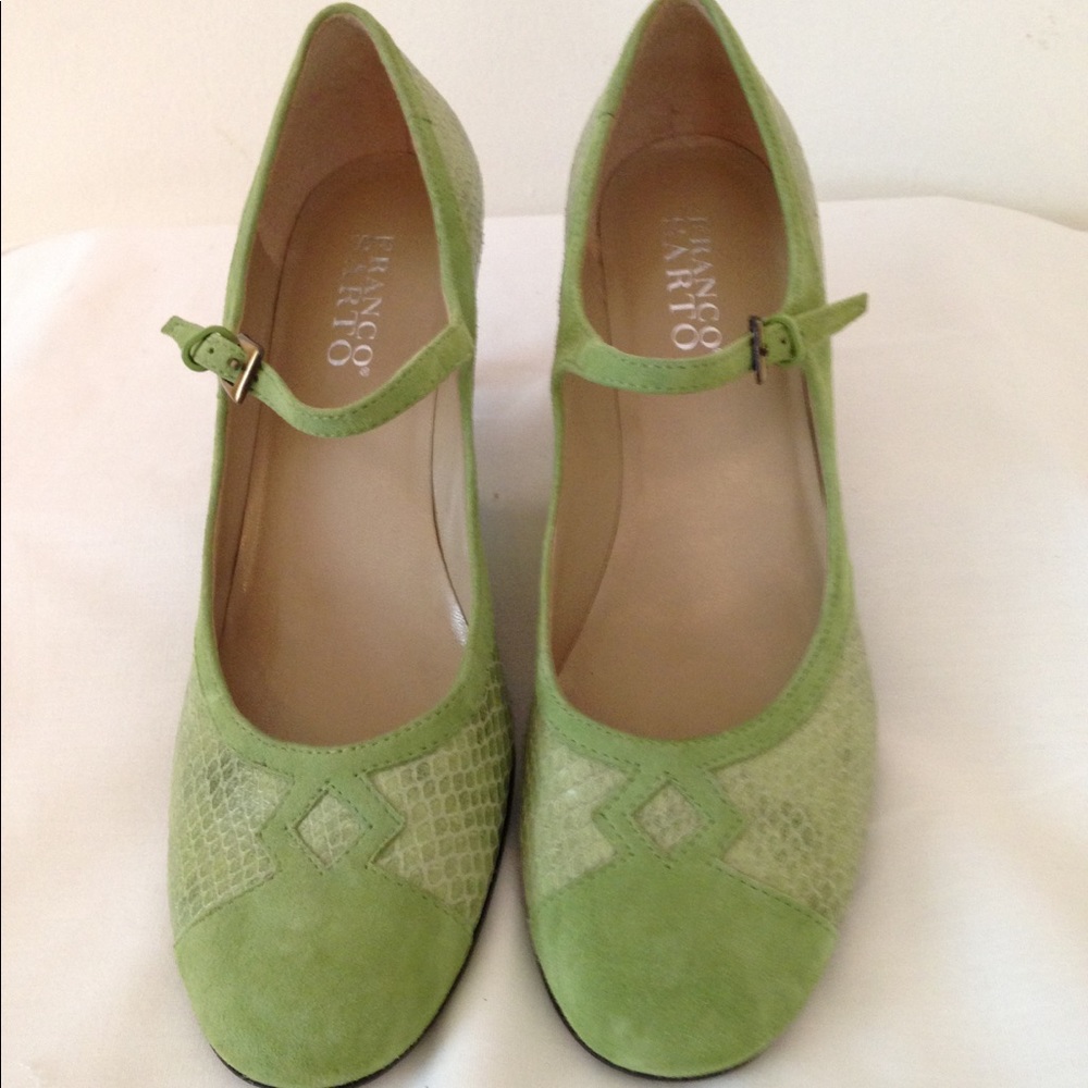Green Mary Jane Heels